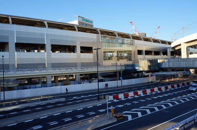 蒲蒲線、2020年の暫定開業？京急蒲田駅周辺の再開発の様子 2015年1月3日撮影