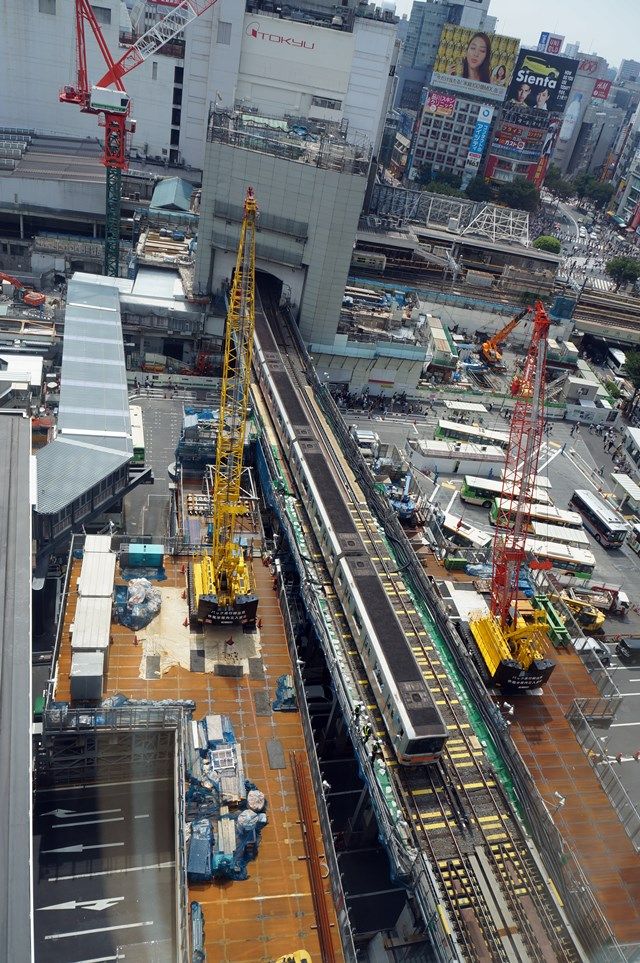 銀座線渋谷駅移設工事 2015.7.25