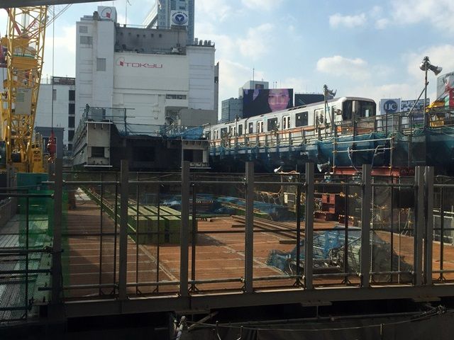 銀座線渋谷駅移設工事 2016.2.4