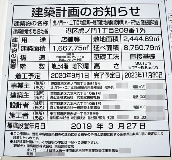 「（仮称）虎ノ門ヒルズステーションタワー」 2019.8.24