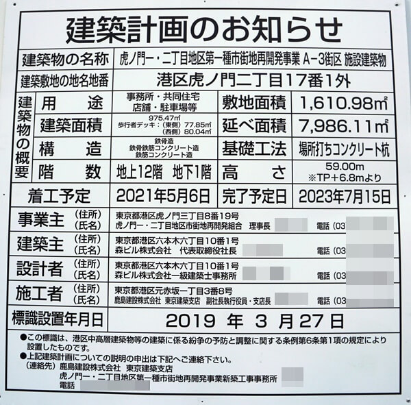 「（仮称）虎ノ門ヒルズステーションタワー」 2019.8.24