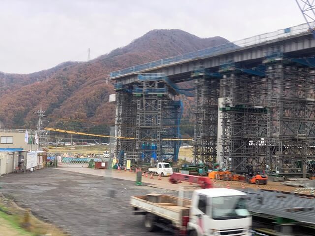 建設中の北陸新幹線（福井駅～敦賀駅） 2019年11月下旬