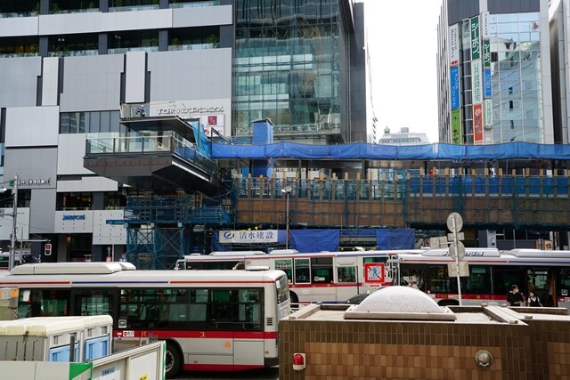 渋谷駅西口歩道橋架け替え工事 2020.5.30