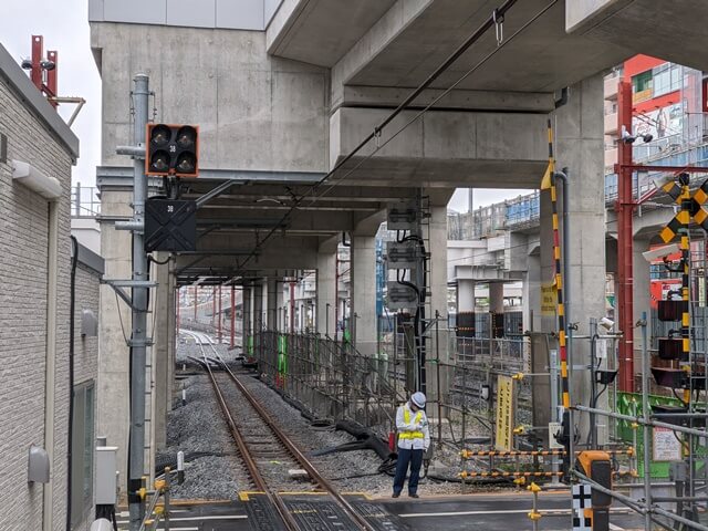 竹ノ塚駅付近連続立体交差事業 2020.9.26