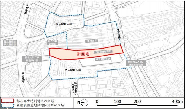 48階260m「都市再生特別地区（新宿駅西口地区）」