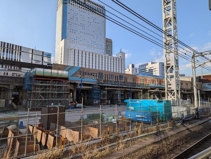 品川駅改良工事 2022.12