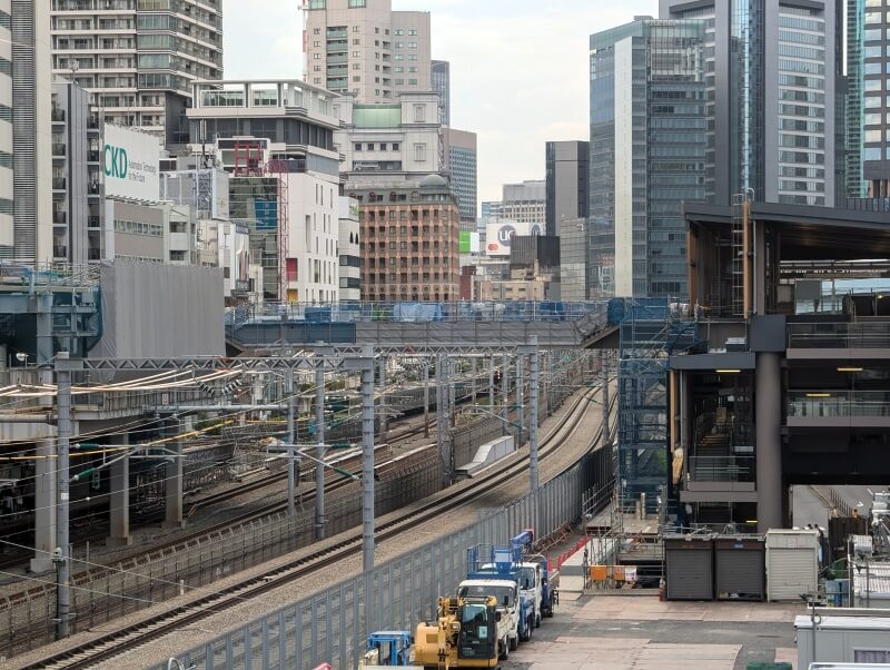 浜松町駅付近改良工事 2024.08