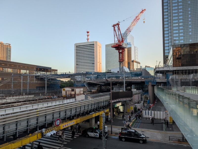 浜松町駅付近の改良工事 2024.10